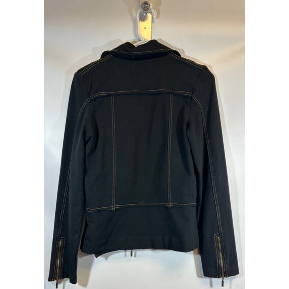 NWT Equestrian Brand S Riding Horse Show Jacket AsymNotch Collar Terry Black D51 - Picture 5 of 9